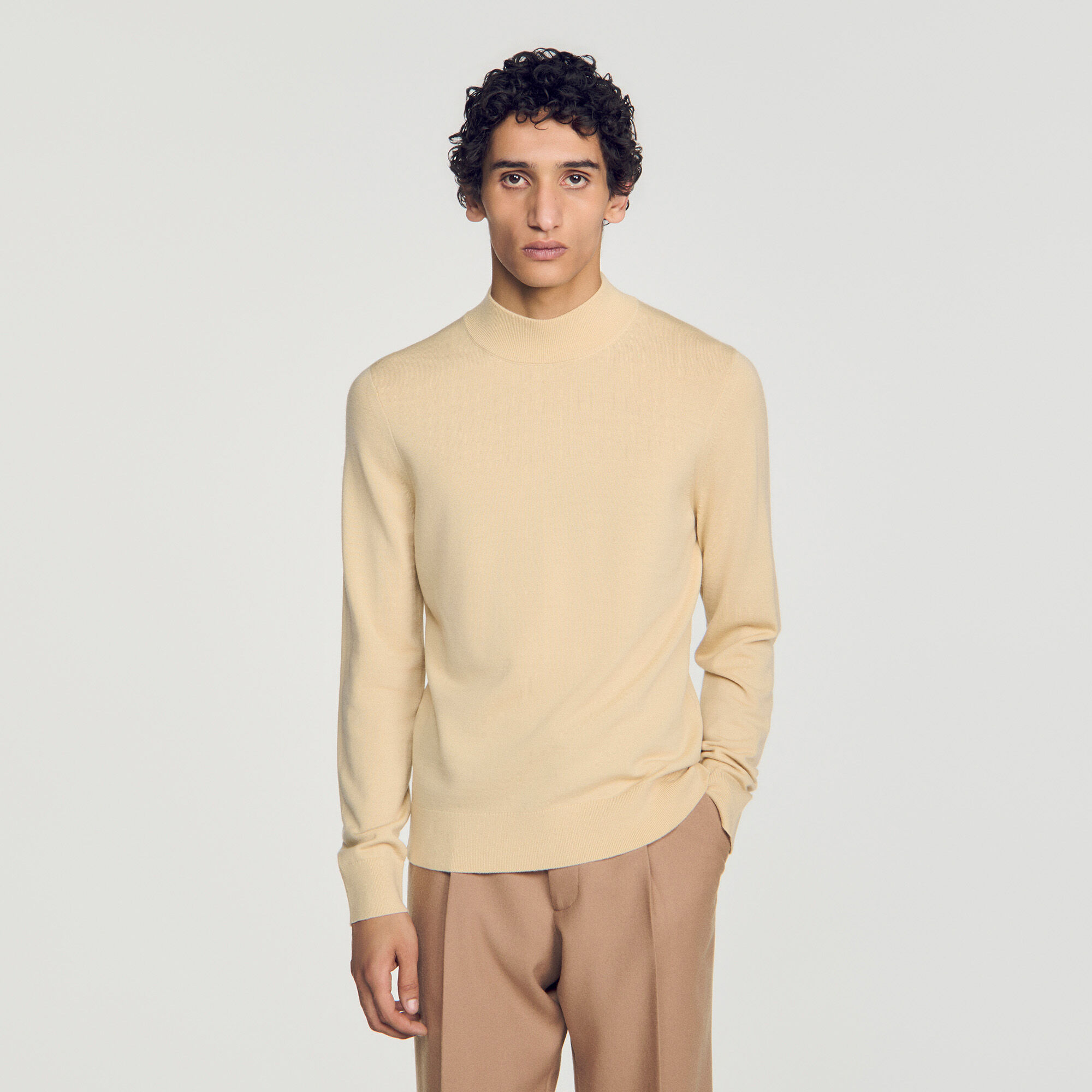 Wollpullover mit Stehkragen - Herren | Sandro