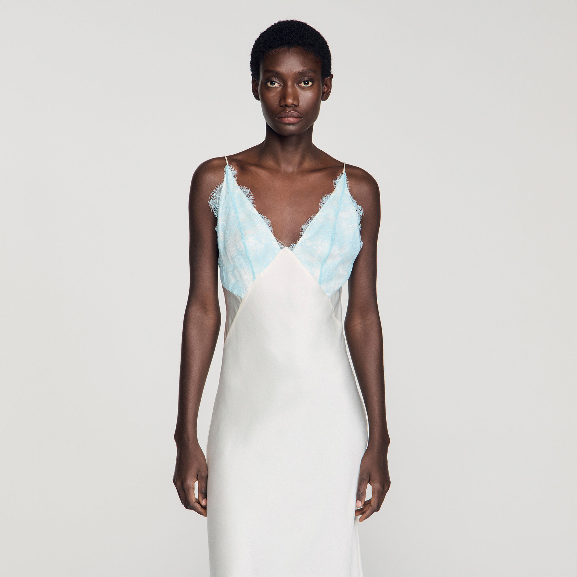 Langes Lingeriekleid