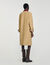 Langer Trenchcoat mit Lederkragen