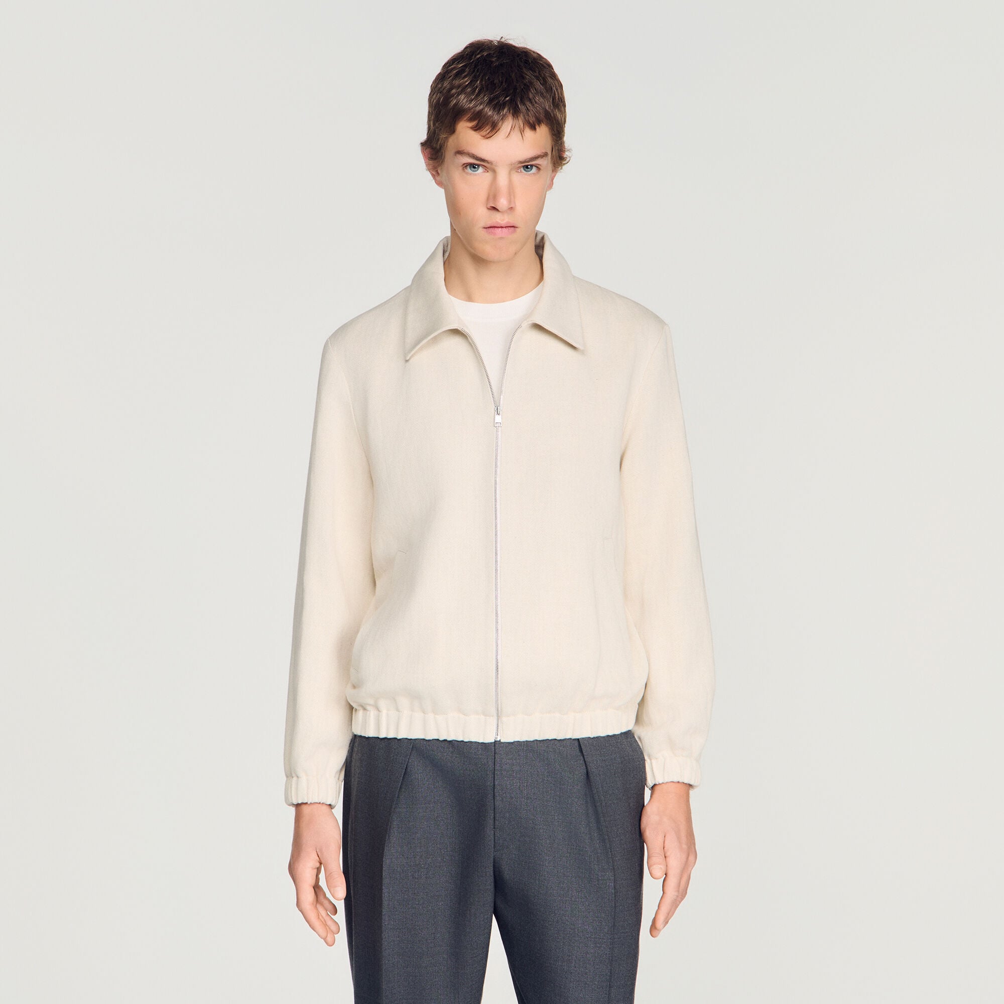 Baumwollblouson mit Rei&szlig;verschluss - Mixte | Sandro