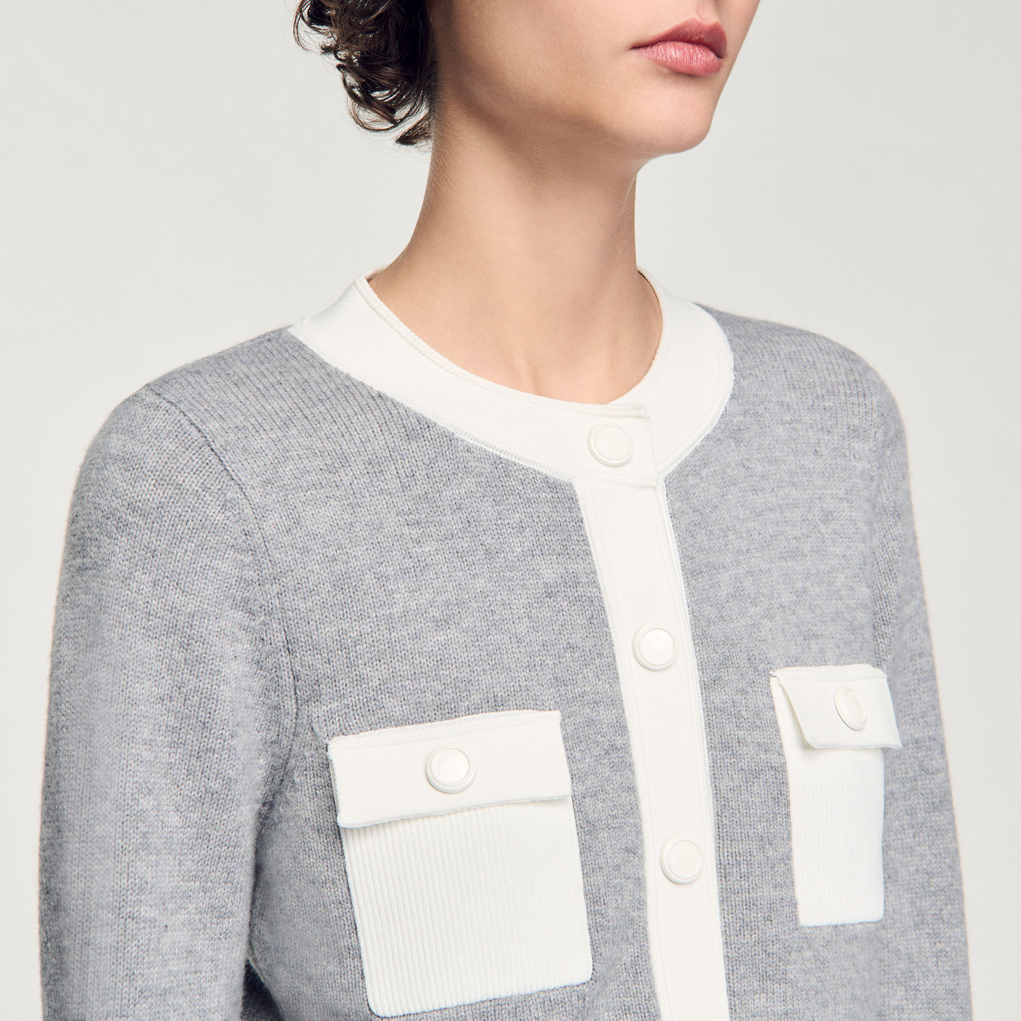 Zweifarbiger Cardigan