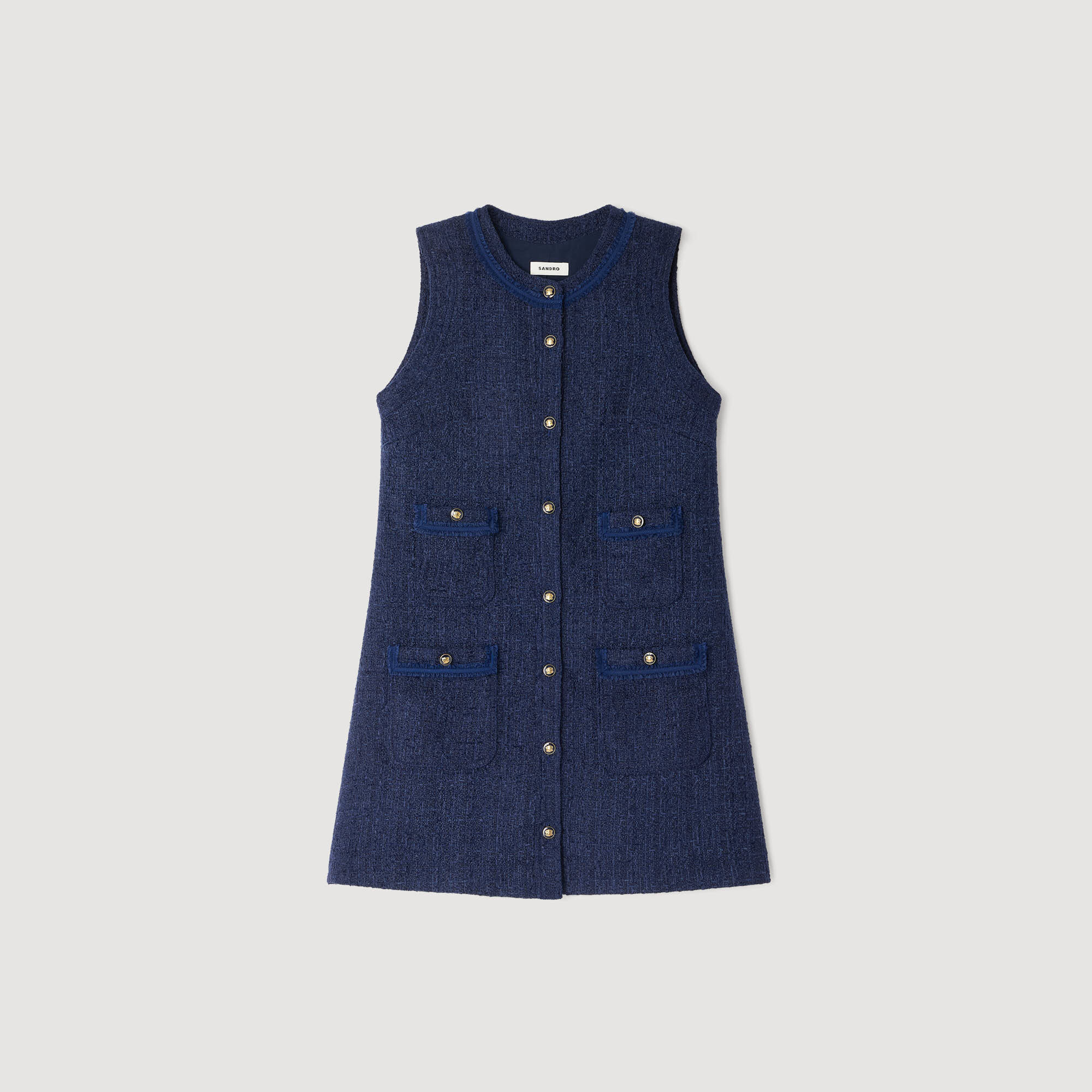 Kurzes Tweedkleid