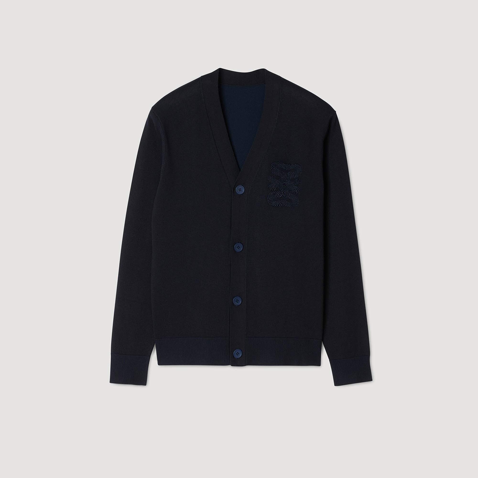 Cardigan mit Kordelstickerei