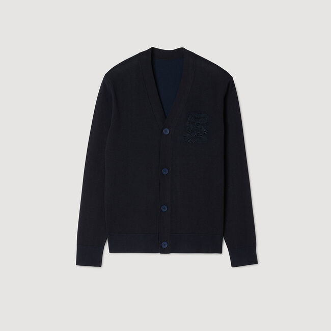Cardigan mit Kordelstickerei