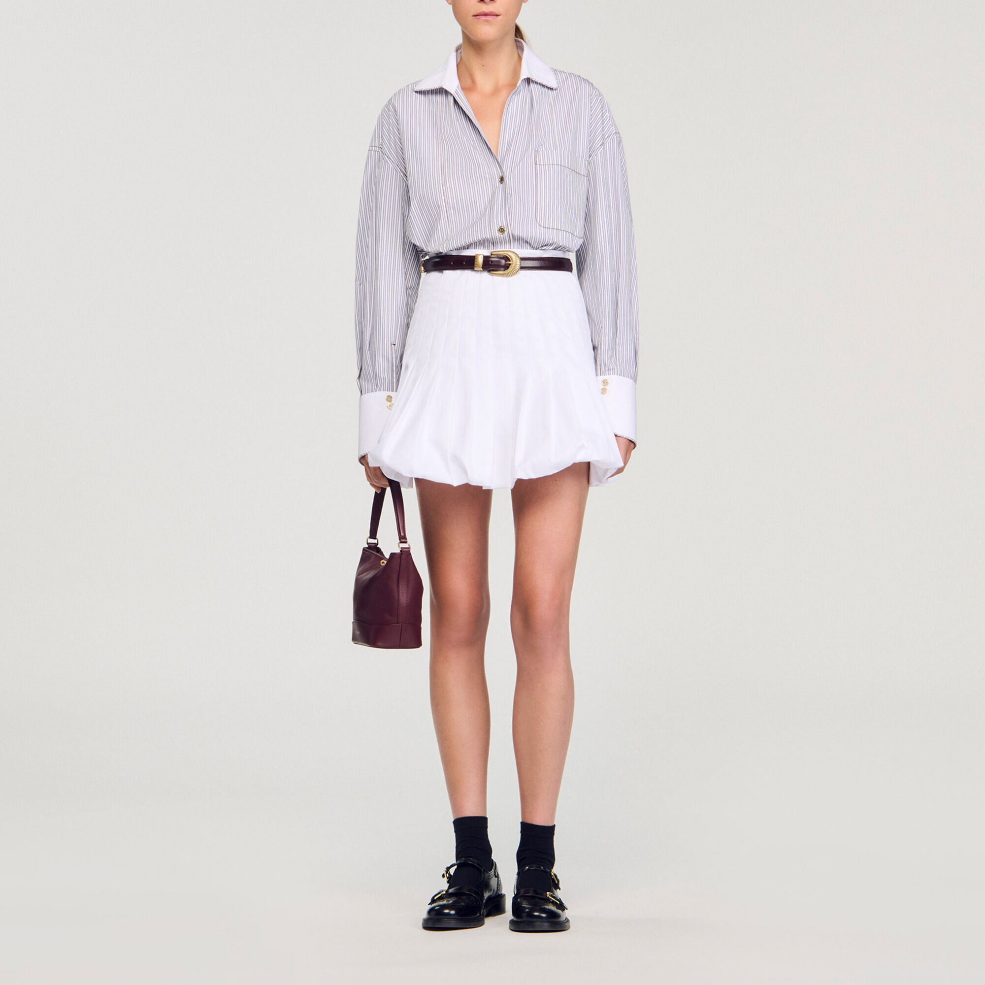 Gestreiftes Oversize-Hemd - Damen | Sandro