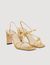 Sandalen aus geprägtem Leder