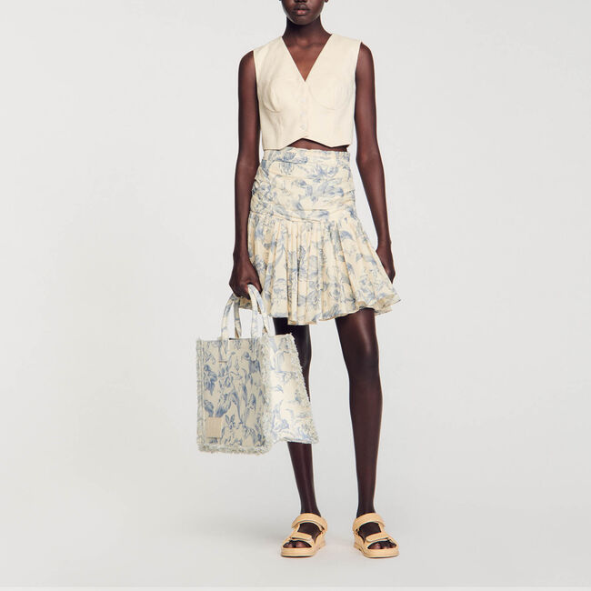 Blumenrock mit Volants