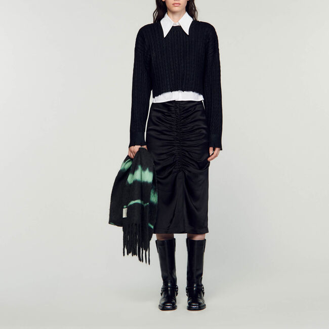 Kurzer Strickpullover