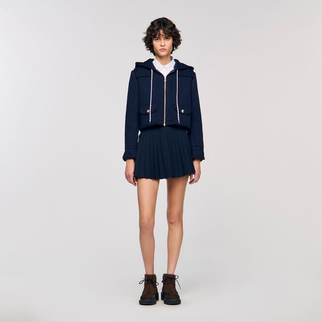 Technischer Blouson mit Kapuze