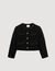 Tweed-Jacke mit Volants