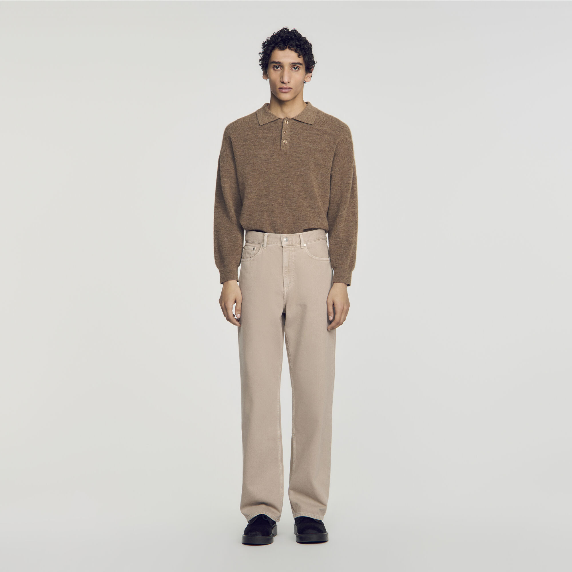 &Uuml;berf&auml;rbte Baggy-Jeans