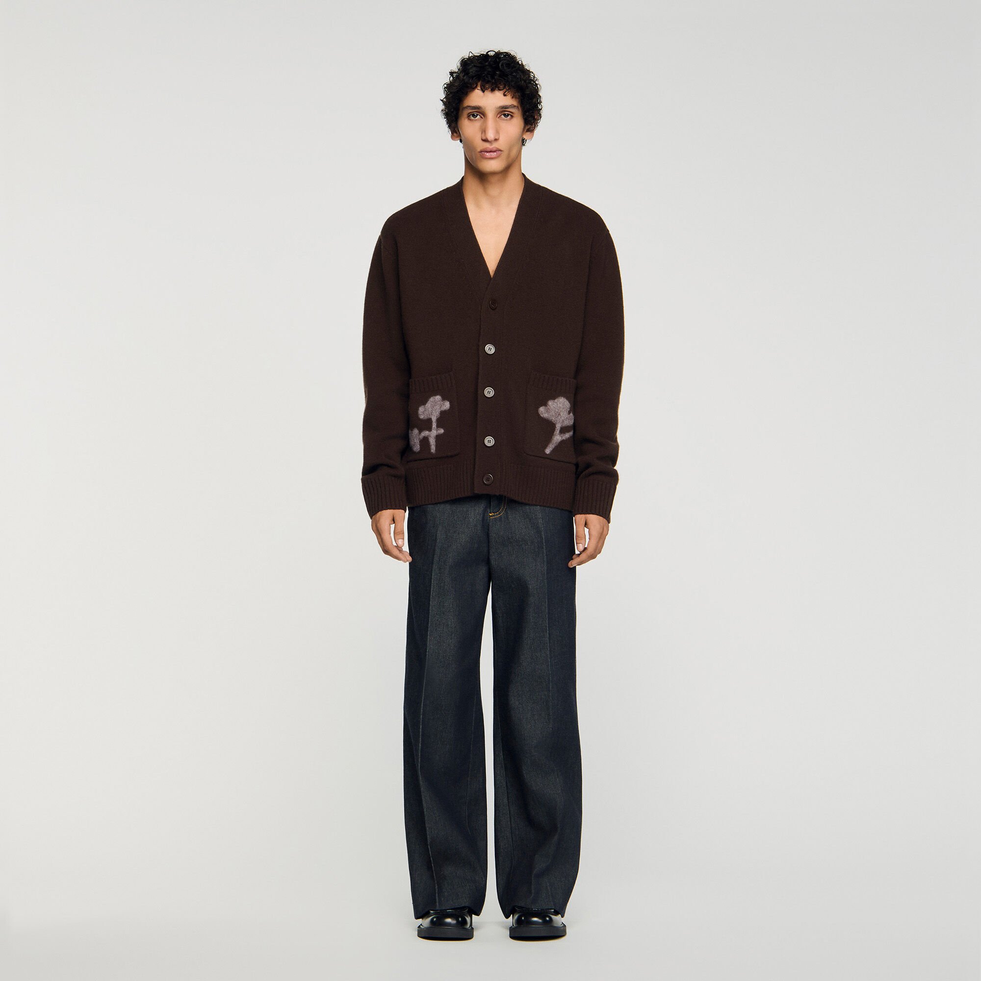 Cardigan mit Blumenmuster