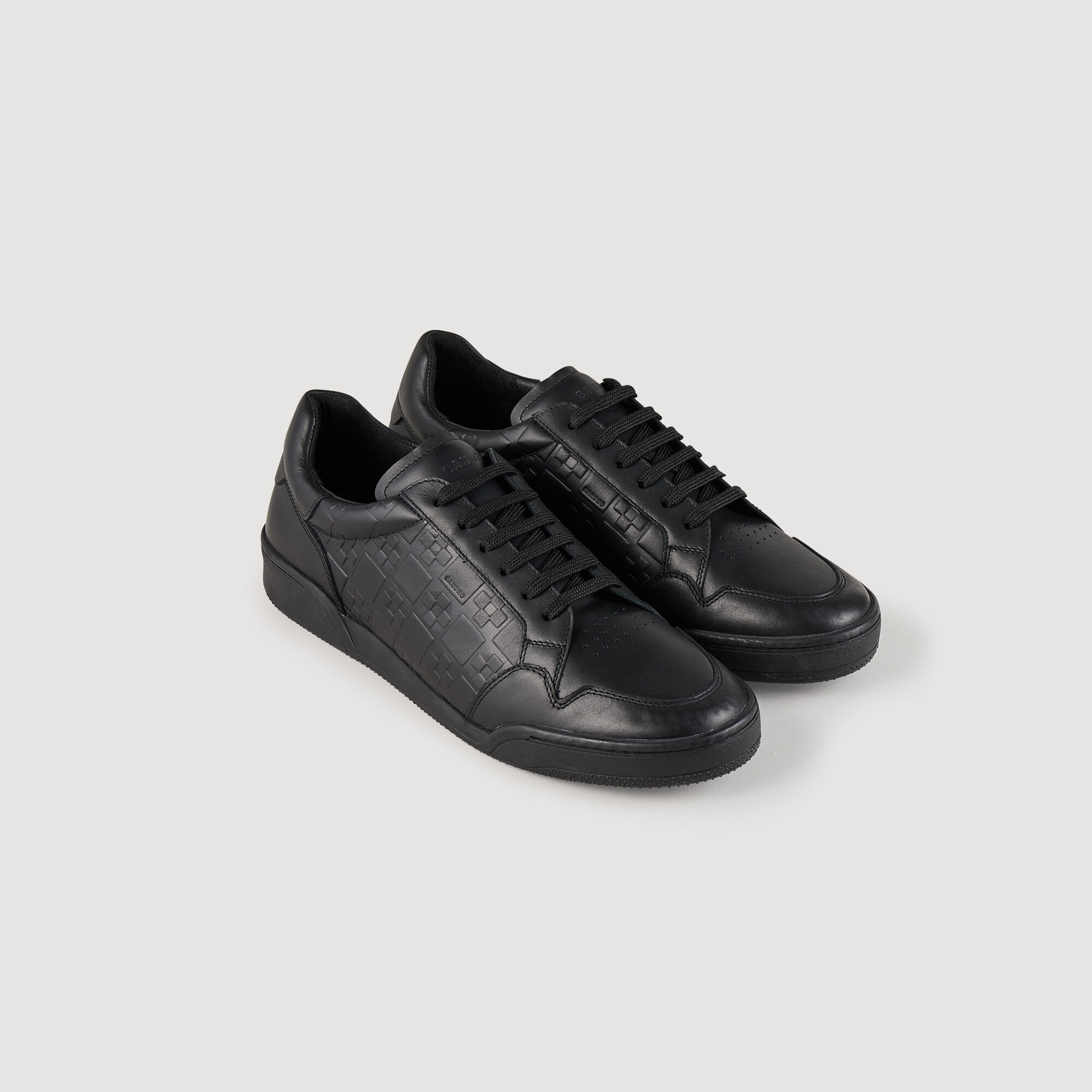 Sneaker aus Leder mit Square Cross