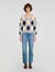 Argyle-Pullover mit Strassbesatz - Damen | Sandro
