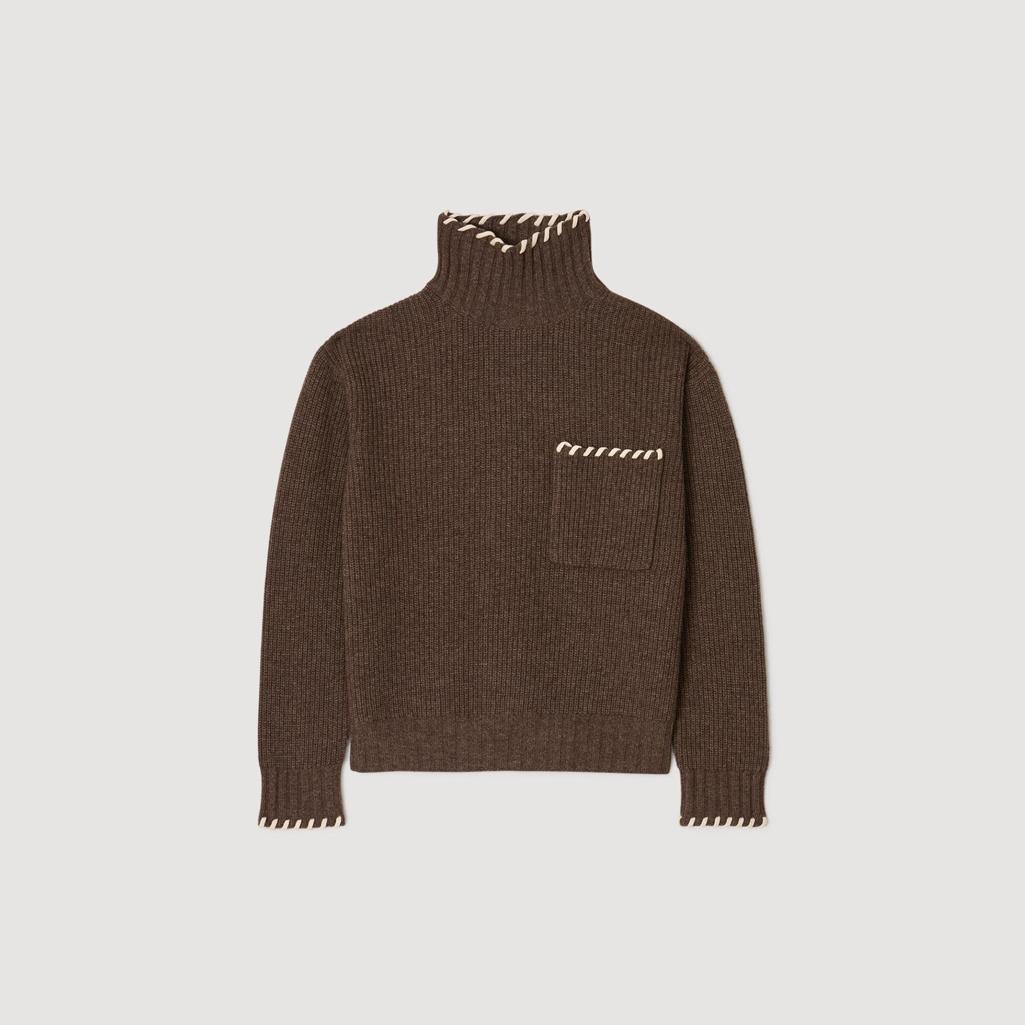Weiter Rollkragenpullover