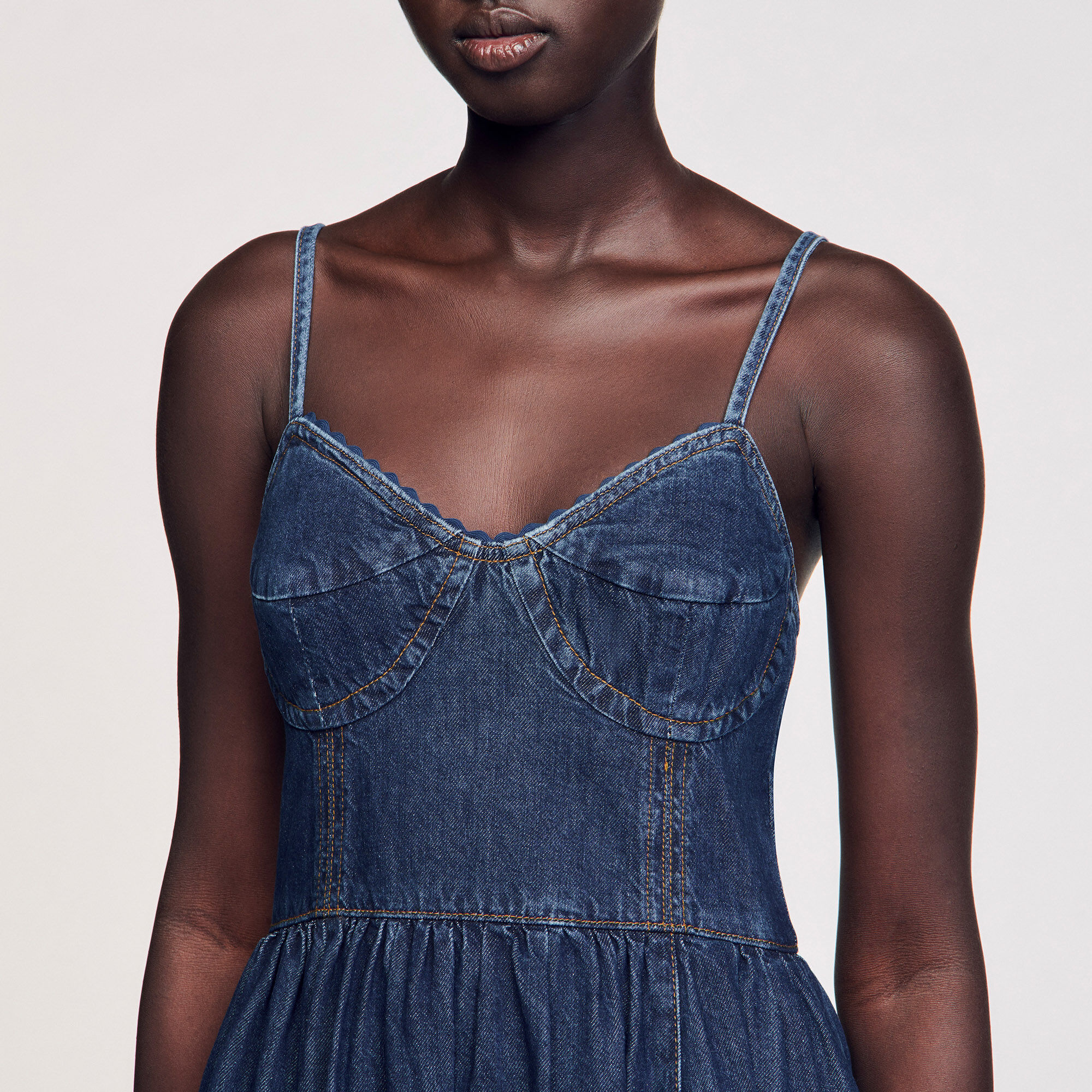 Midi Jeanskleid