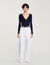Cardigan aus Rippstrick