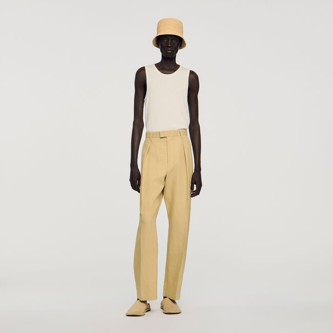 Weite Bundfaltenhose