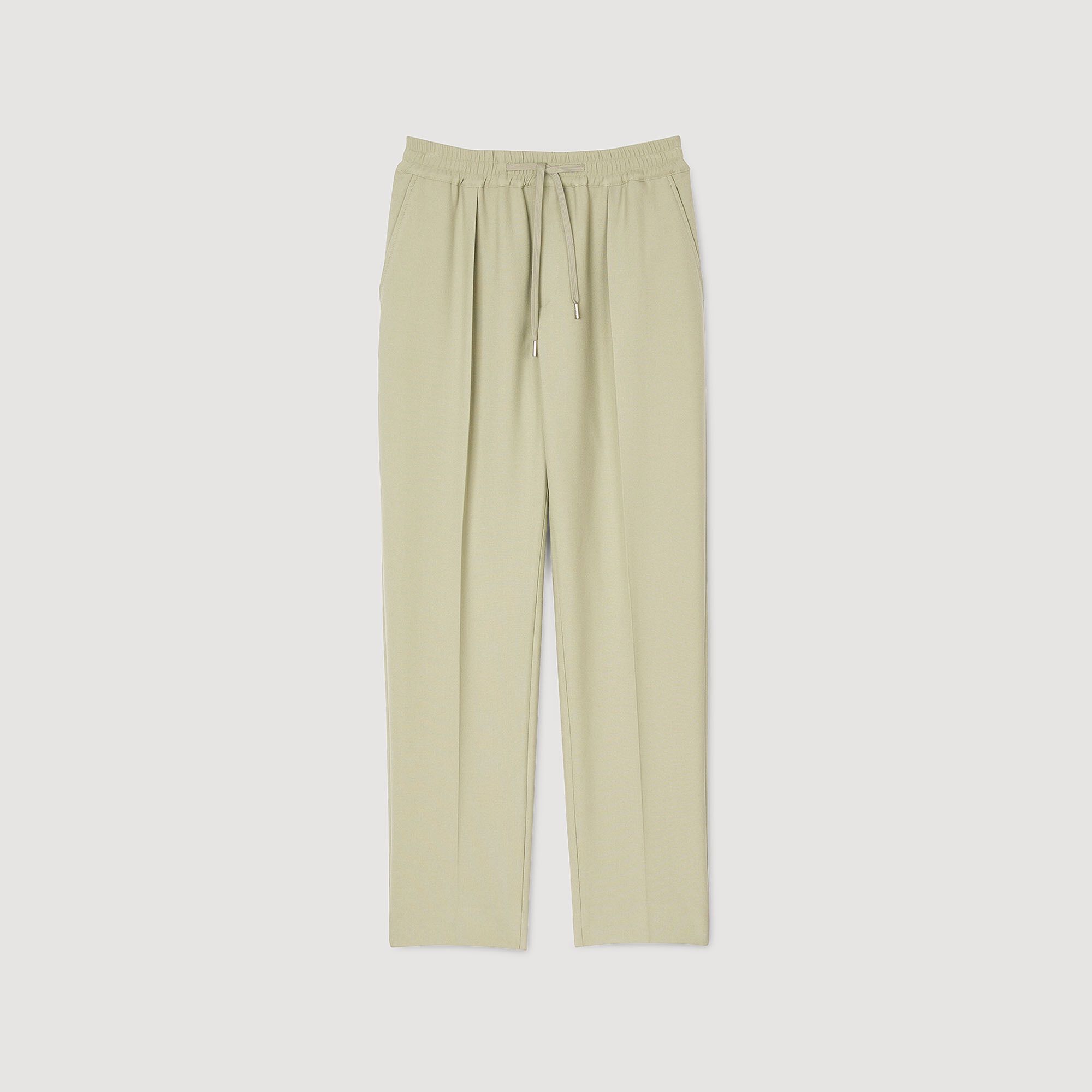 Gerade Hose mit Gummizug