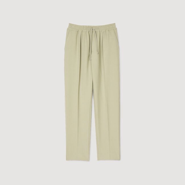 Gerade Hose mit Gummizug