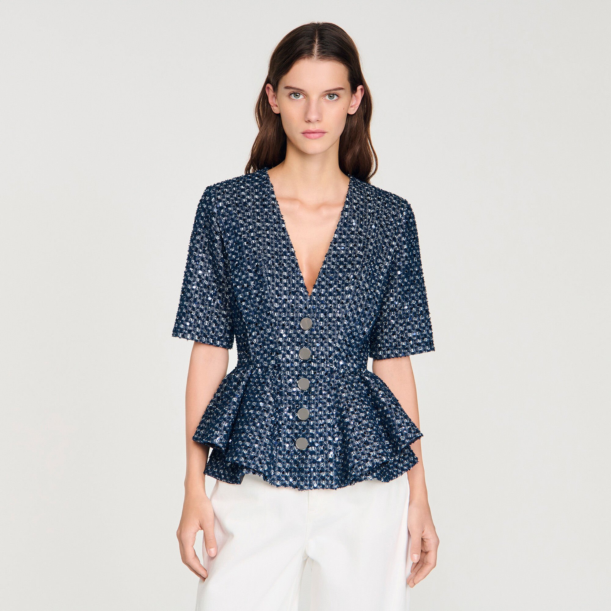 Jacke mit Pailletten