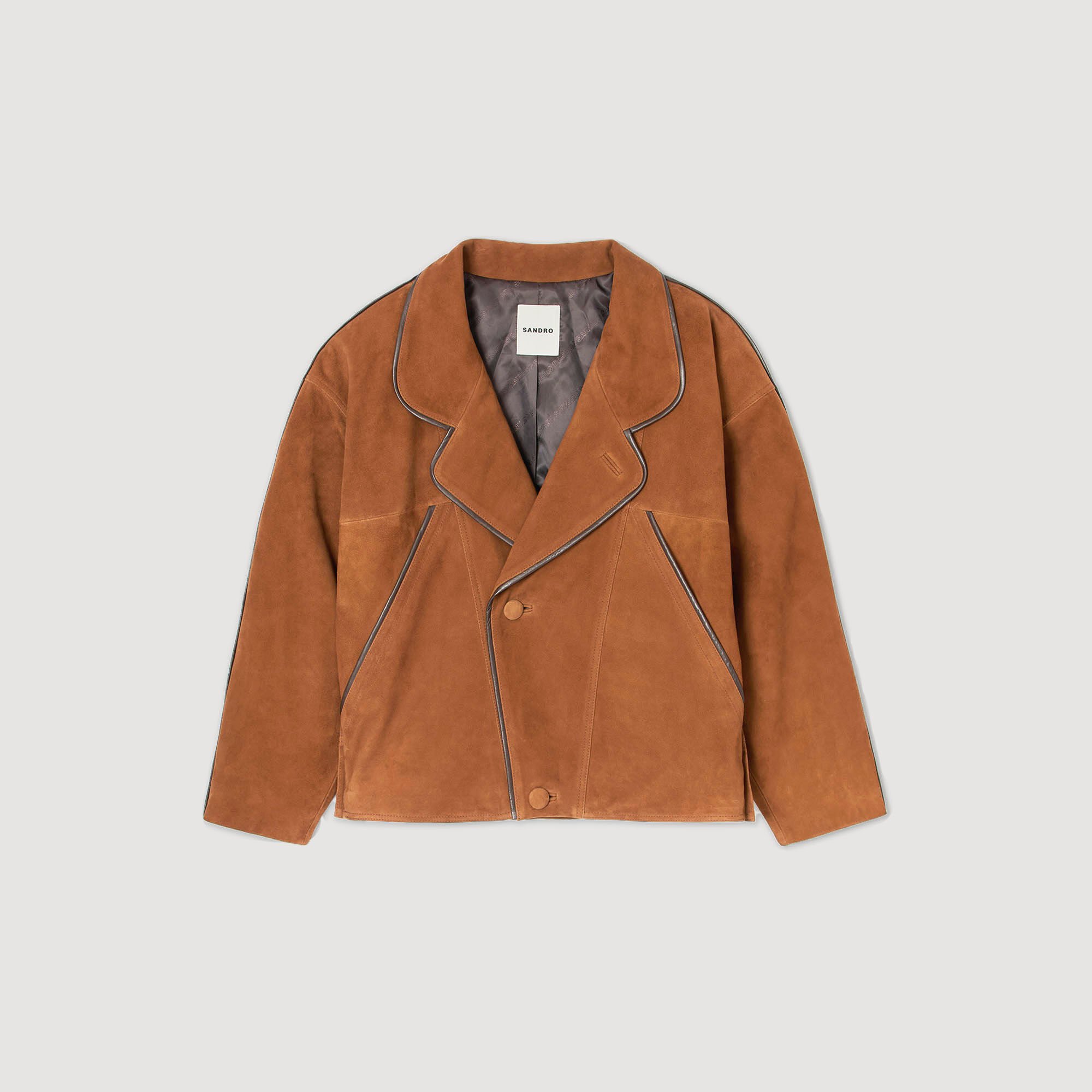 Oversize-Wildlederjacke