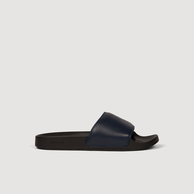 Sandalen aus genarbtem Leder
