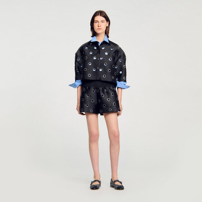Shorts mit Strass