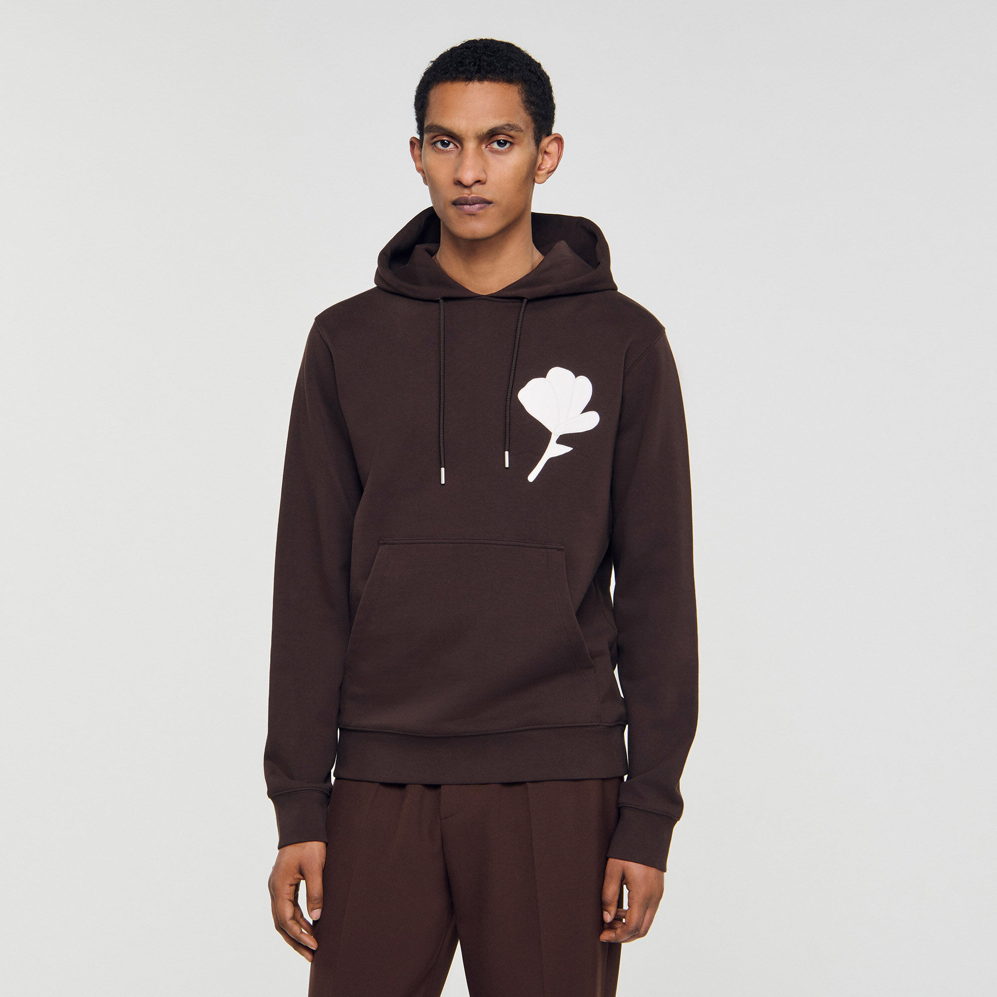 Sweatshirt mit Blumen-Patch