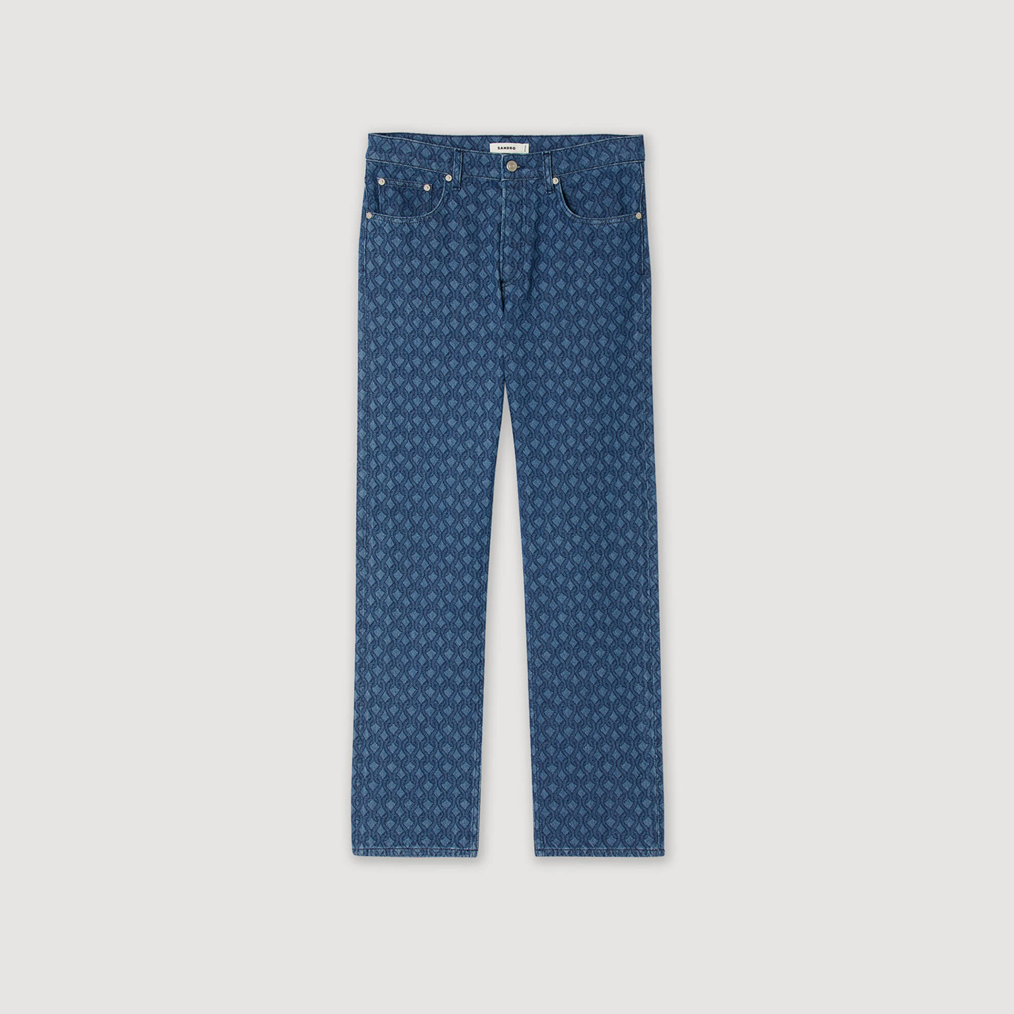 Baggy-Jeans mit Seilmuster