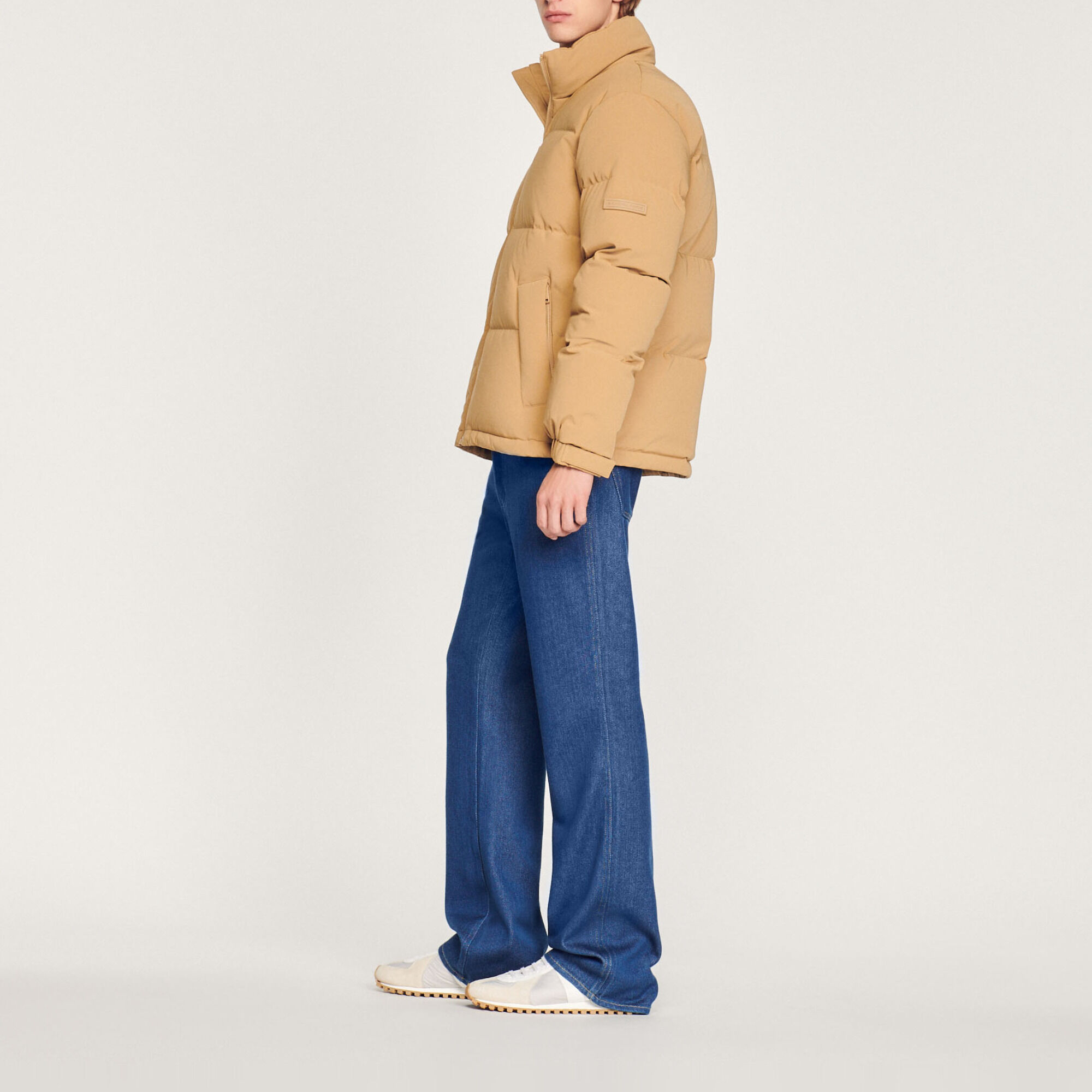 Oversize-Daunenjacke aus Technikgewebe