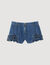 Shorts aus Denim mit Volants