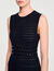 Langes Strickkleid mit Nieten