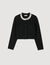 Cardigan mit Perlenkragen
