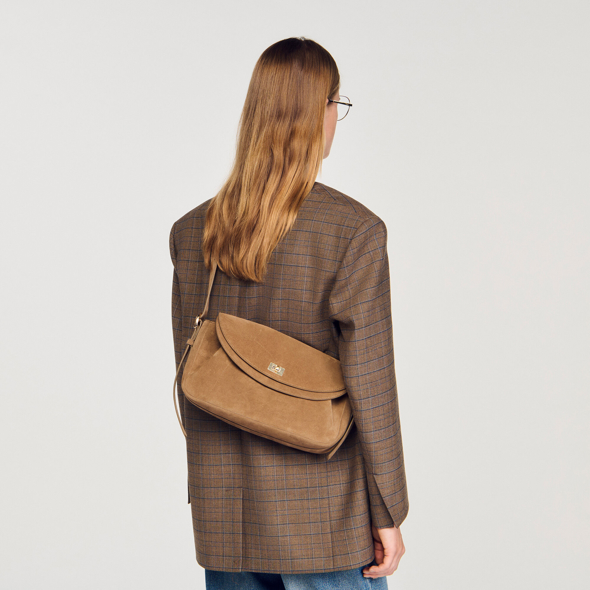 Ledertasche Le Mambo aus Wildleder