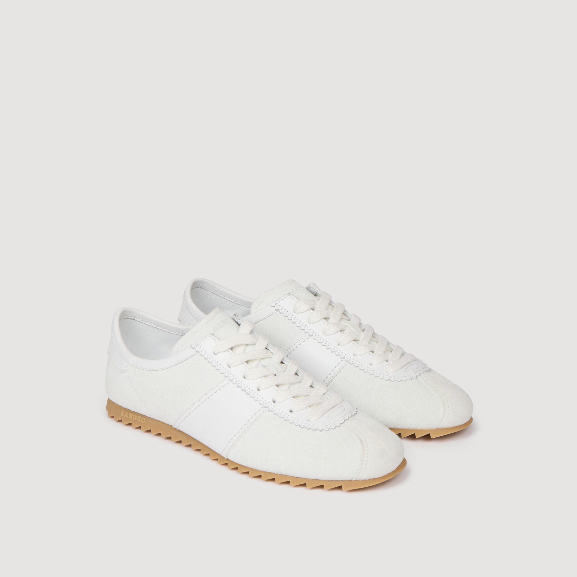 Niedrige Leder- & Wildledersneakers