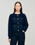 Cardigan mit Denim-Details