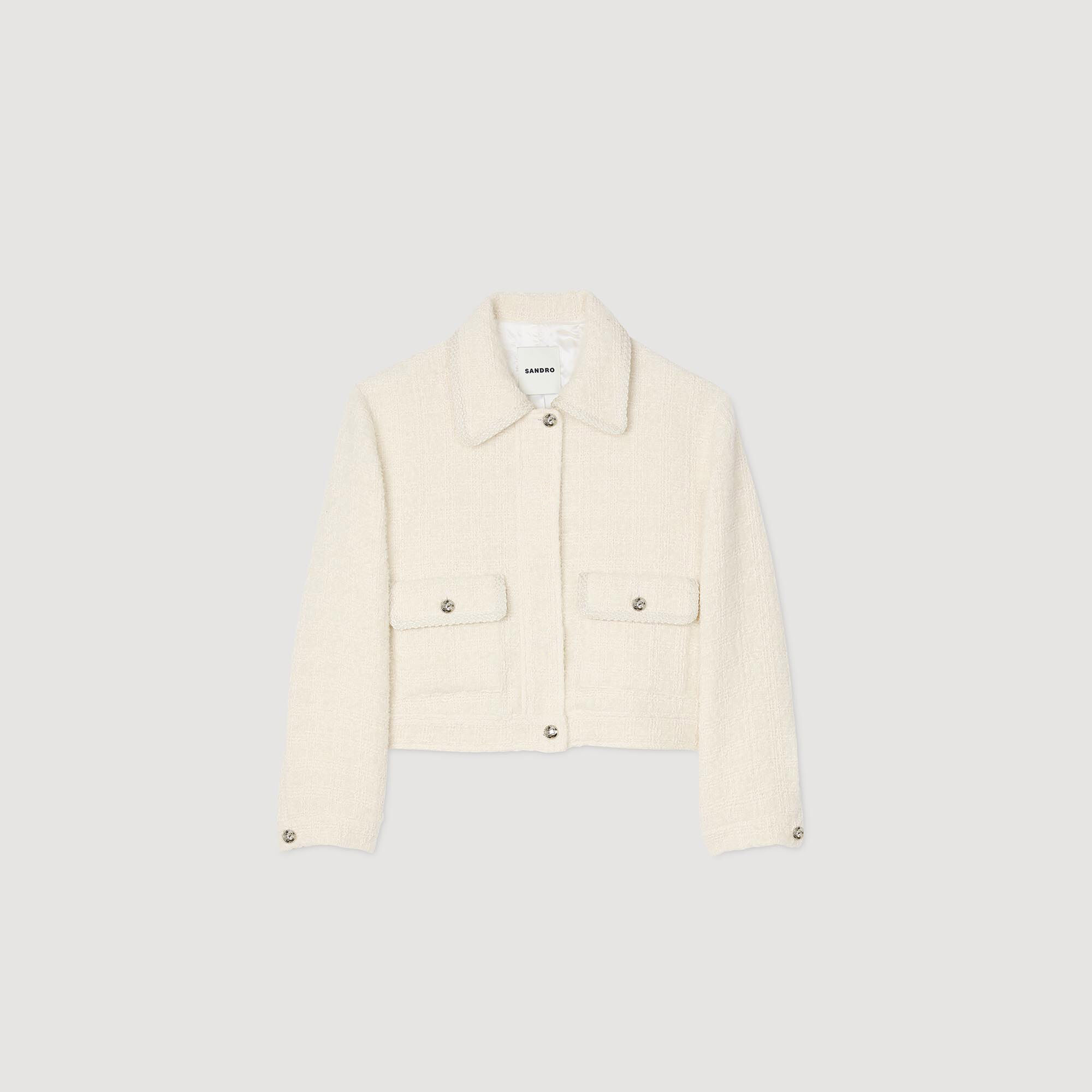 Sandro tweed jacket online
