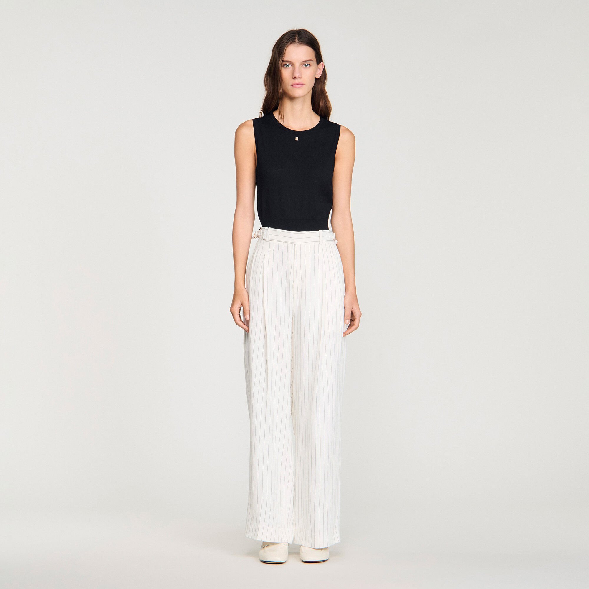 Gestreifte Anzughose