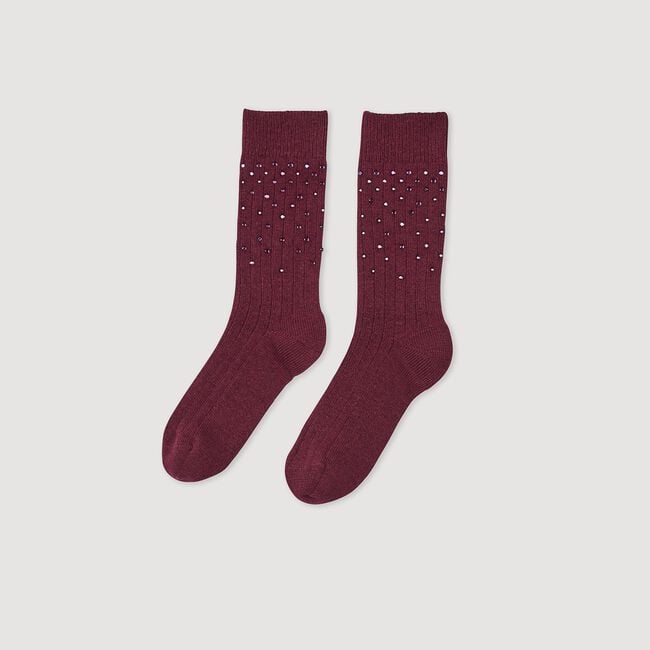 Socken mit Strass-Verzierung