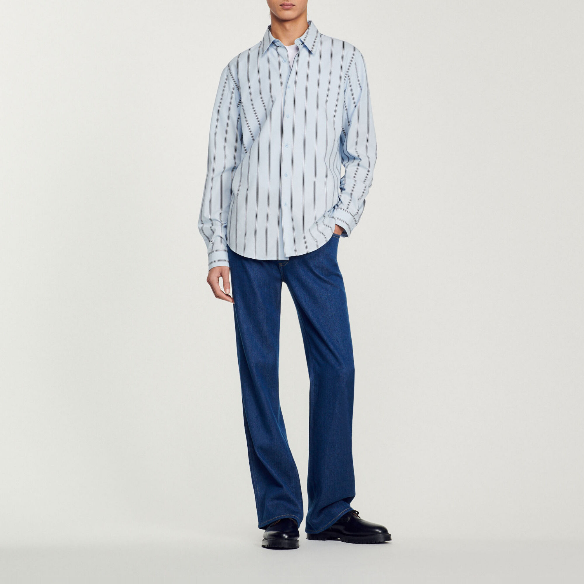 Bluse mit Streifen