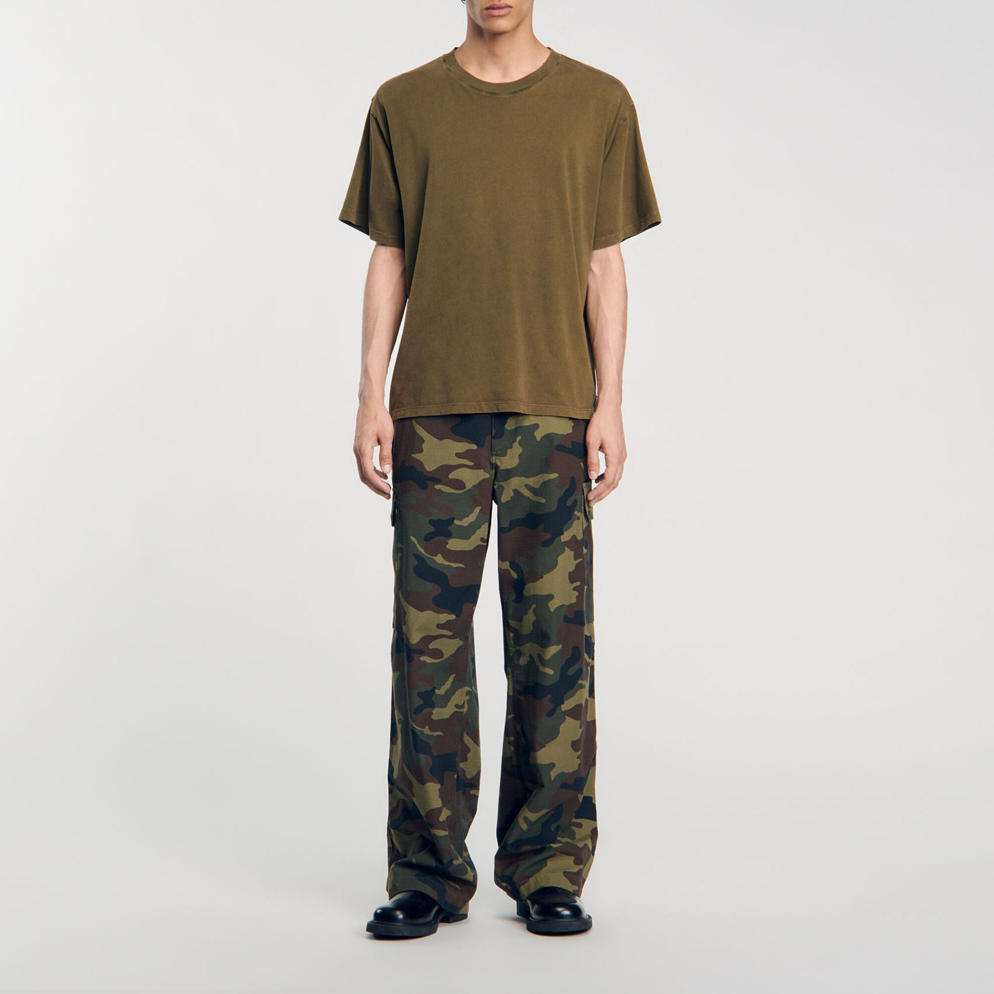 T-Shirt mit verwaschener Optik