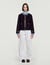 Kurzer Mantel mit Lederdetails - Damen | Sandro
