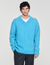Langarmpullover mit V-Ausschnitt