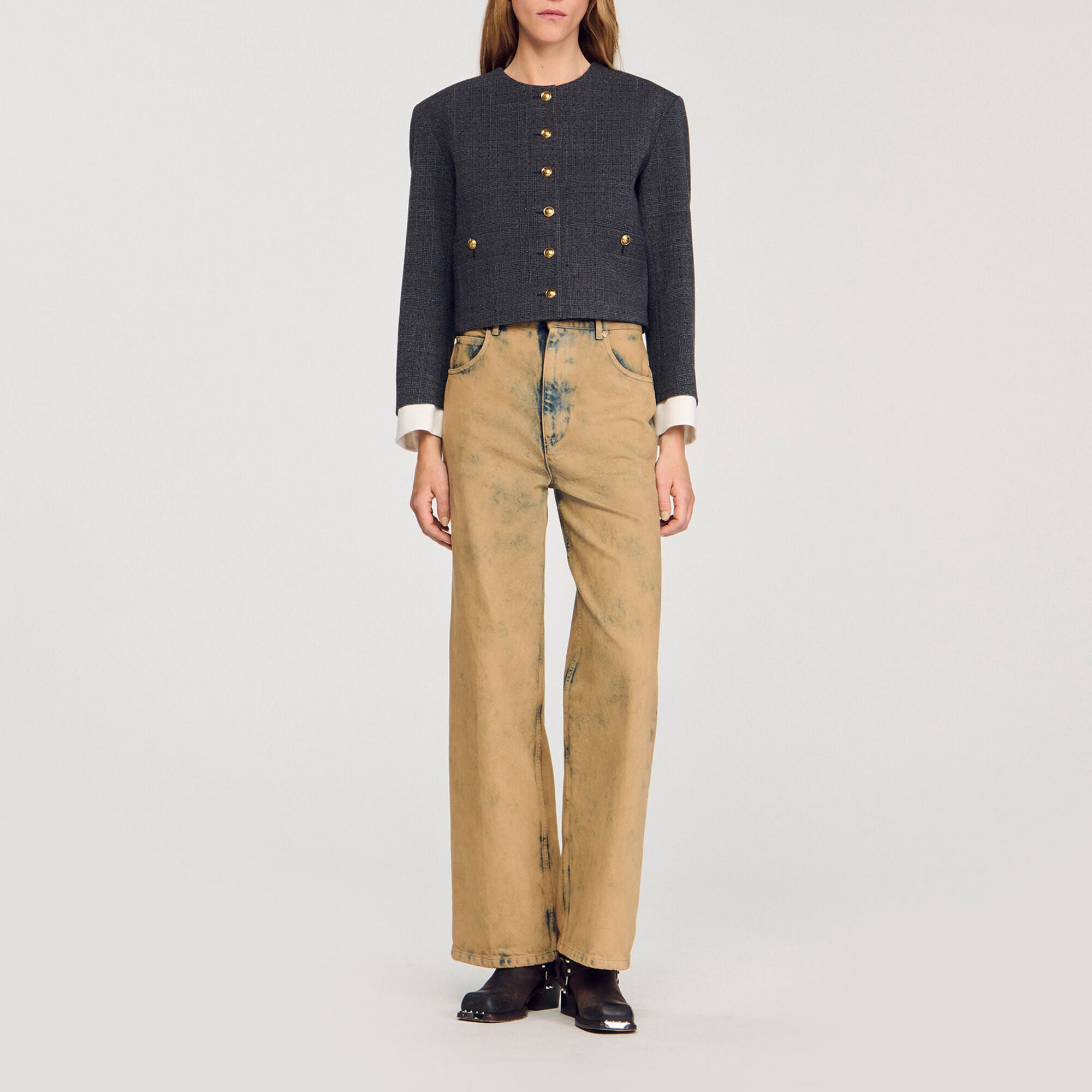Taillierter Blazer mit Strass - Damen | Sandro