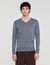 V-Ausschnittpullover aus Wolle
