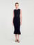 Langes Strickkleid mit Nieten