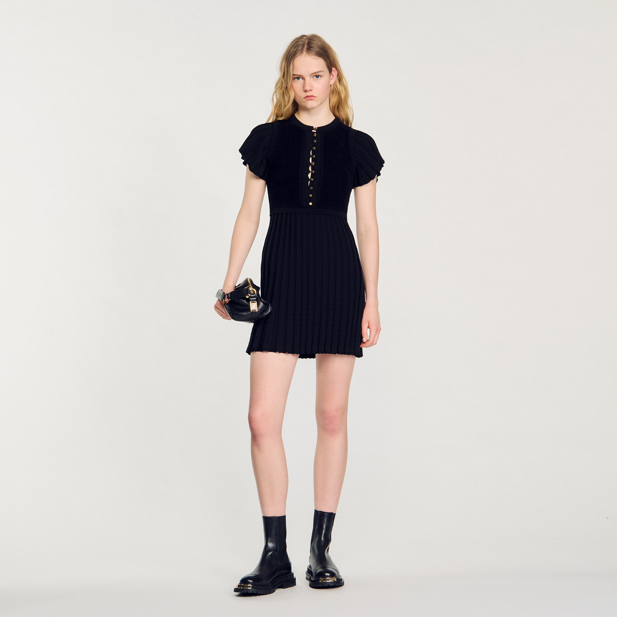 Sandro black dress outlet