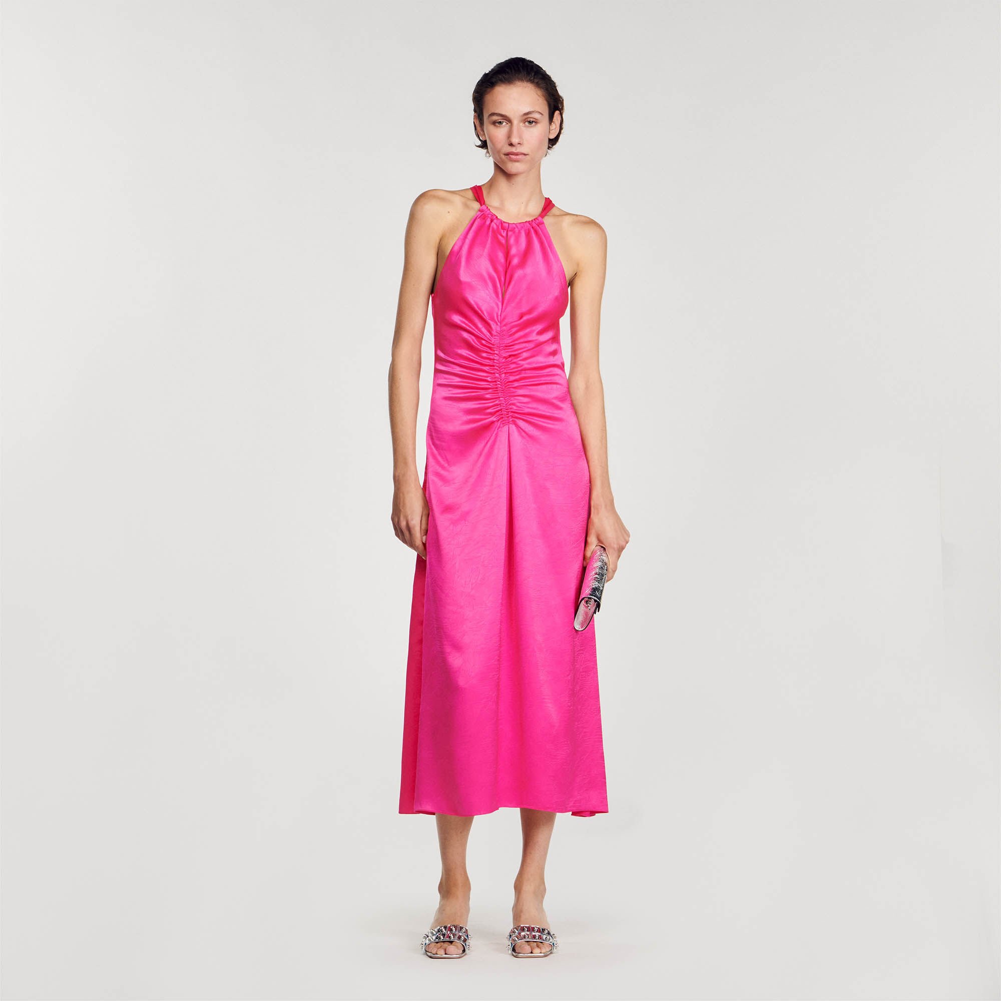 Sandro pink dress top