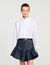 Kurze Hemdbluse mit Knotendetails